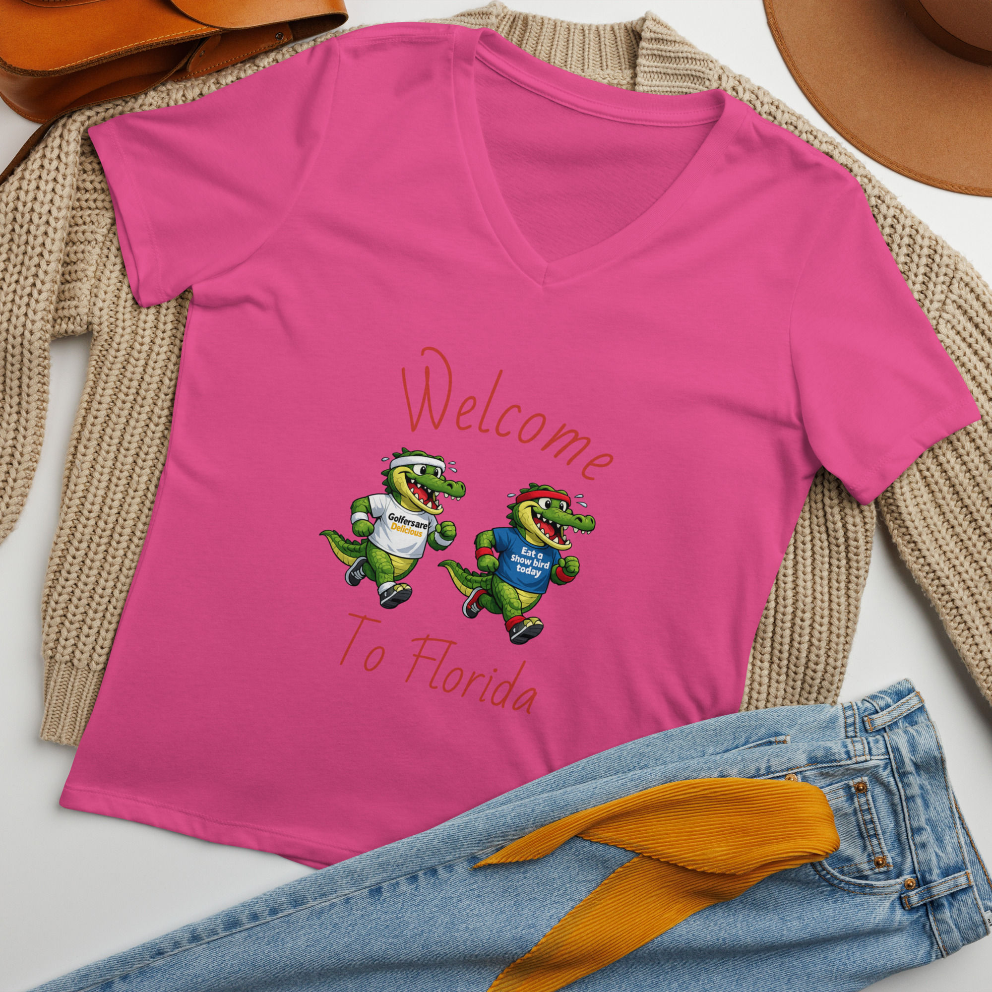 tee shirt v neck jogging gators