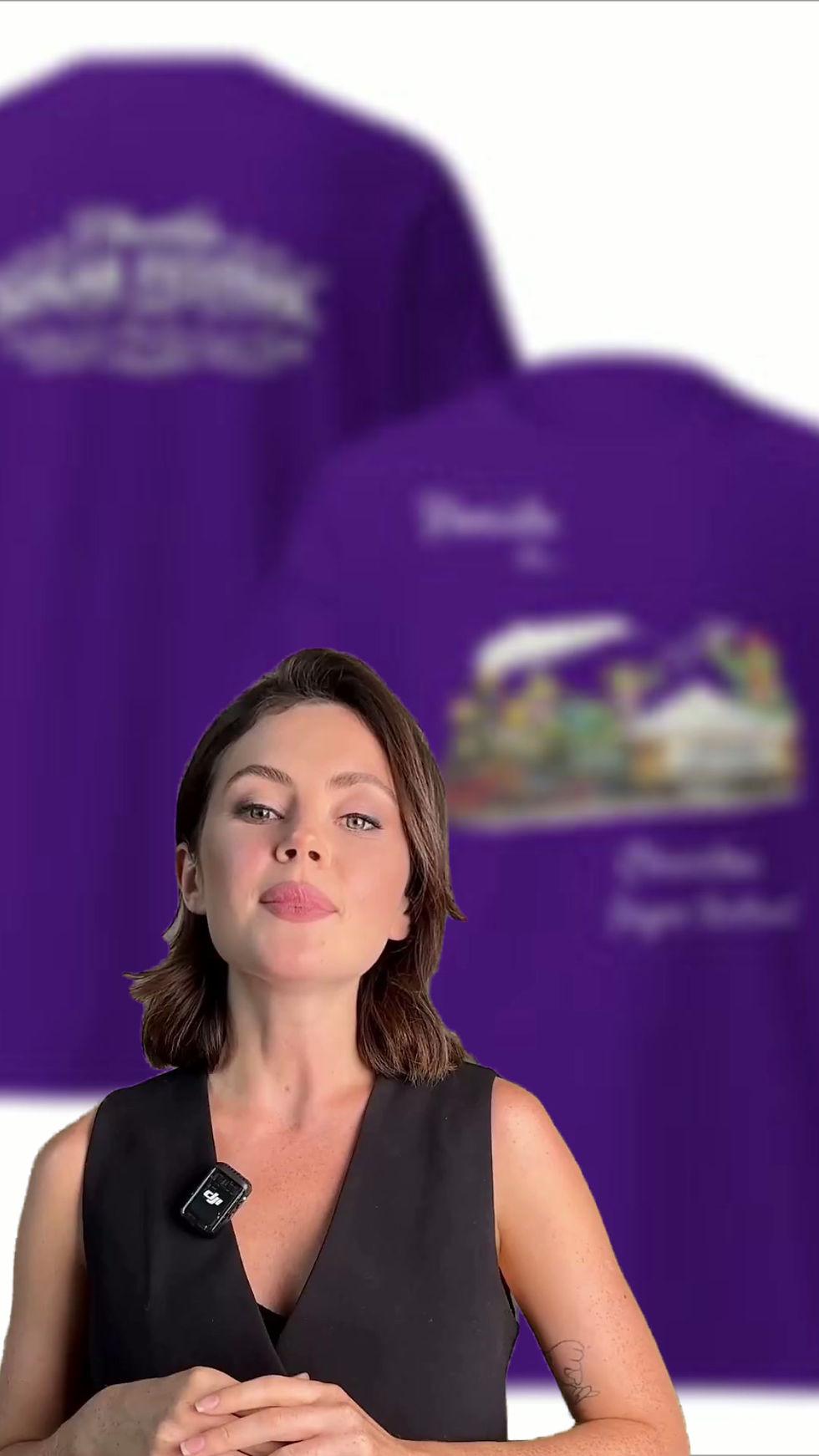 Thumbnail: tee shirt v neck clewsiton sugar