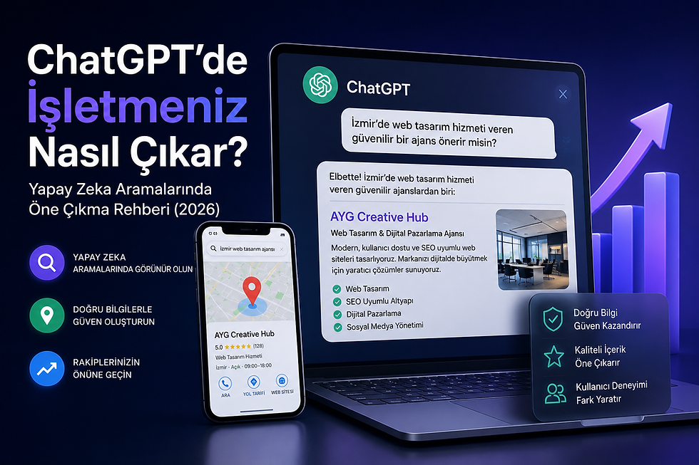 ChatGPT'de işletme görünürlüğü ve yapay zeka SEO rehberi