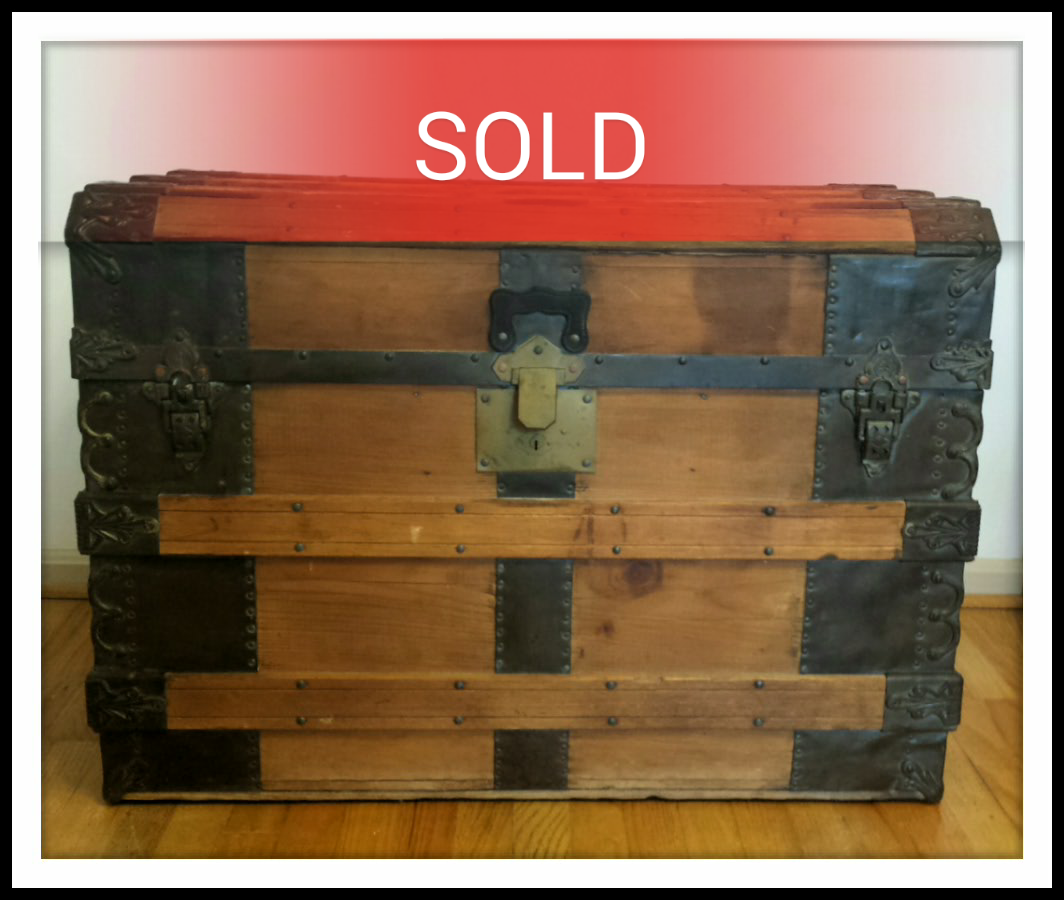 Antique Steamer Treasure Chest (Circa 1875)