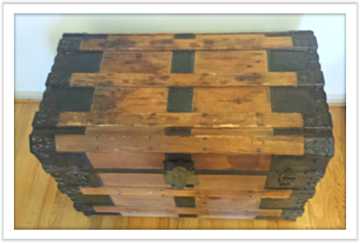 Thumbnail: Antique Steamer Treasure Chest (Circa 1875)