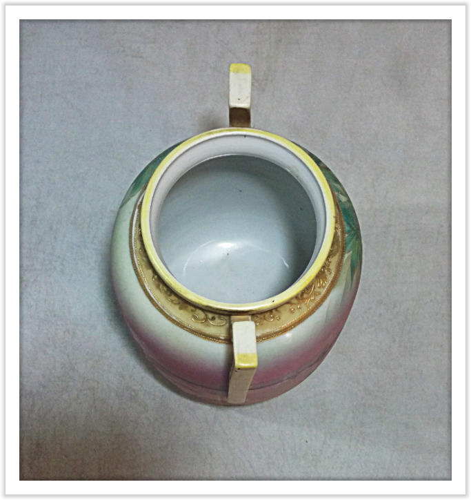 Thumbnail: Antique Nippon Art-Deco Hand Painted Gilt Vase