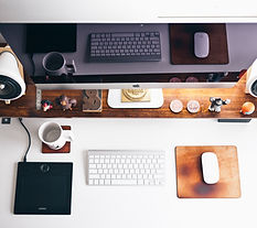 Clean and clear organized desk