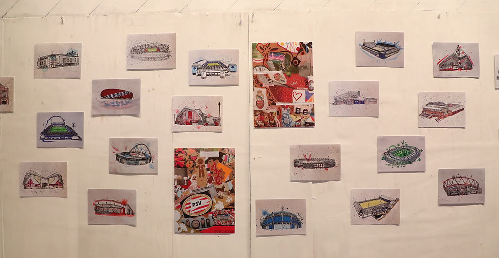 Fever Pitch series at solo exhibition.JPG