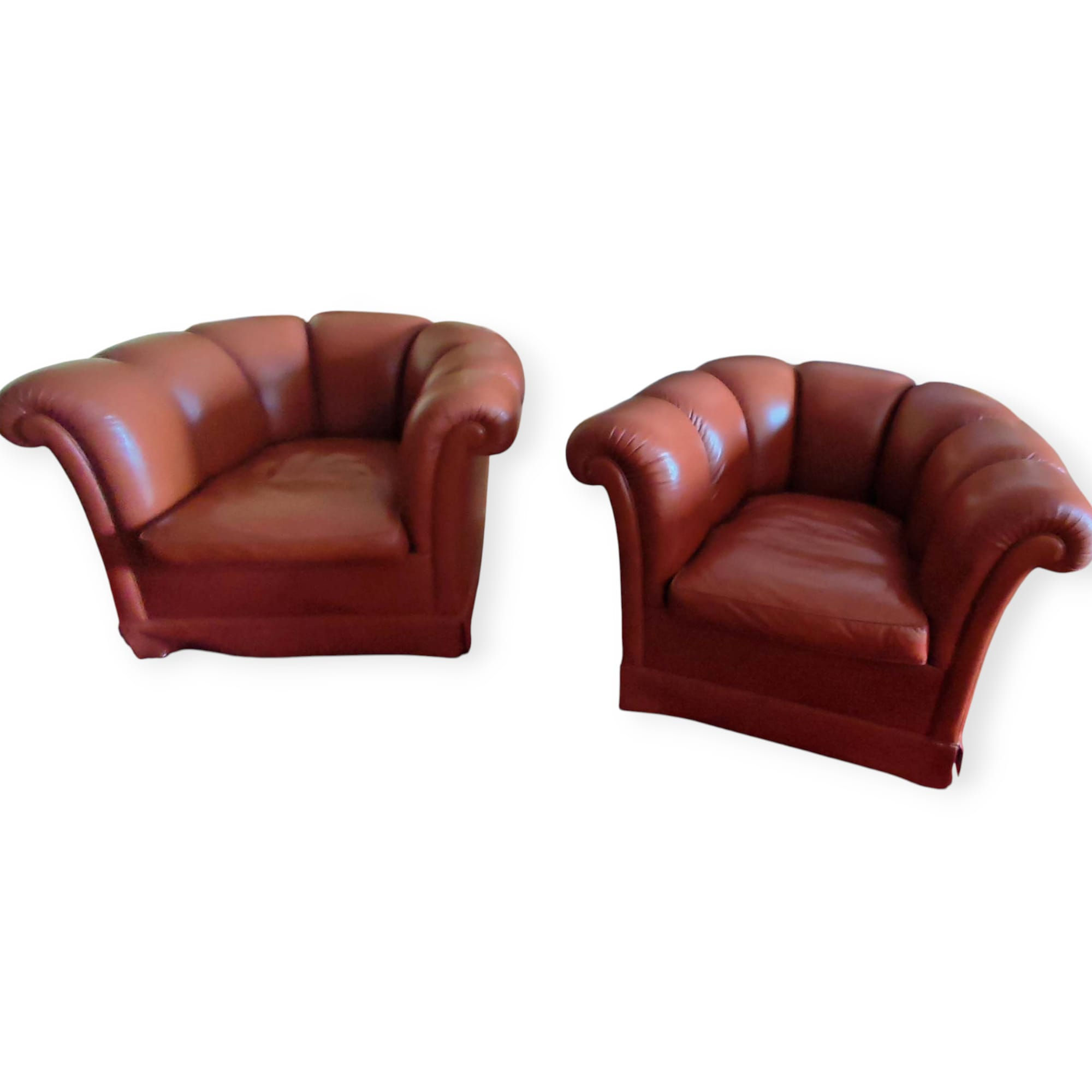 Poltrone in pelle XX secolo