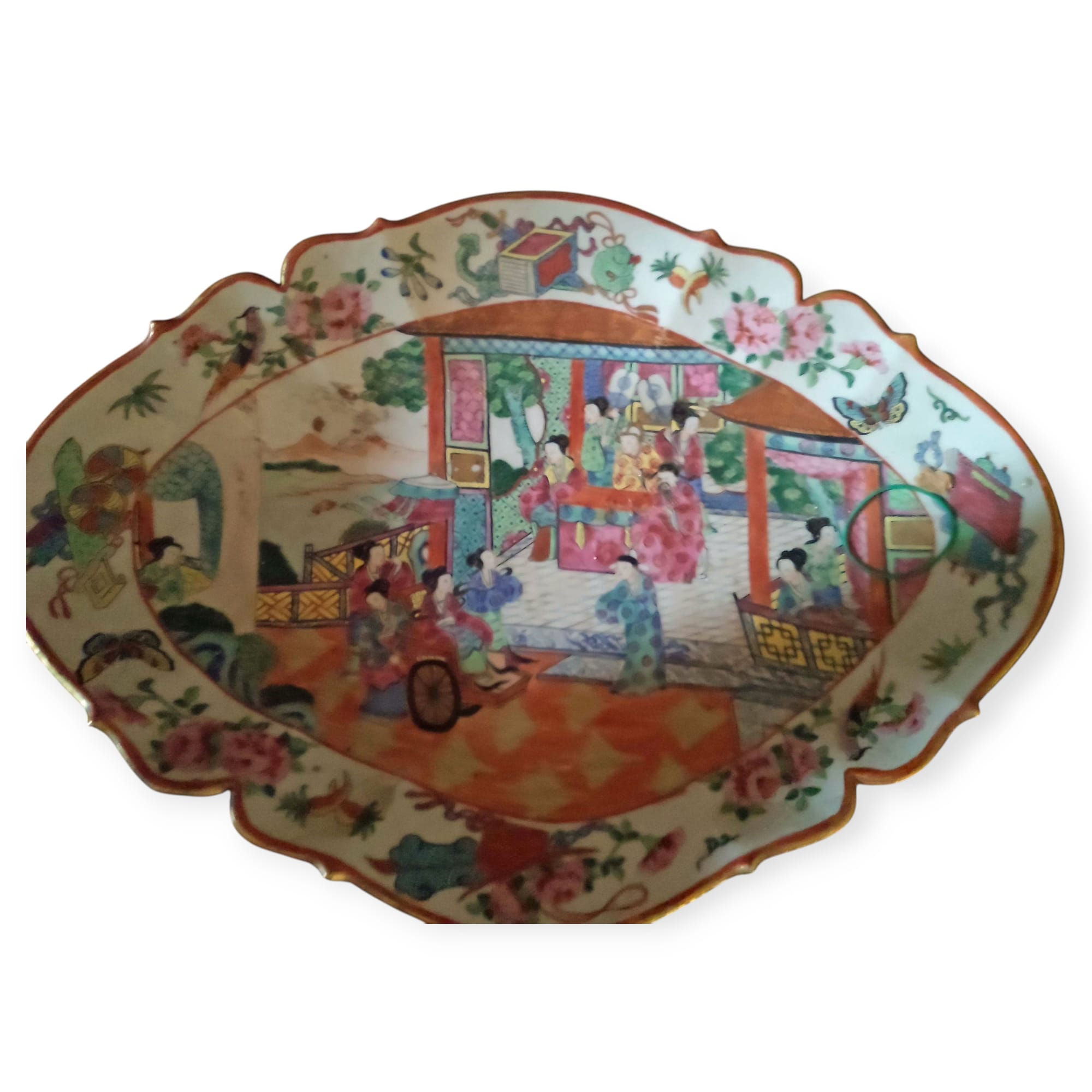 Piatto Canton, Cina, XIX secolo