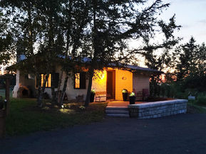 Chalet Outside Night time.jpg