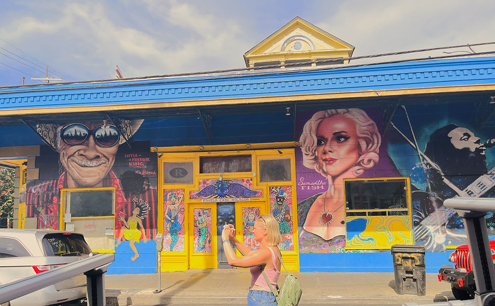 A mural in the French Quarter