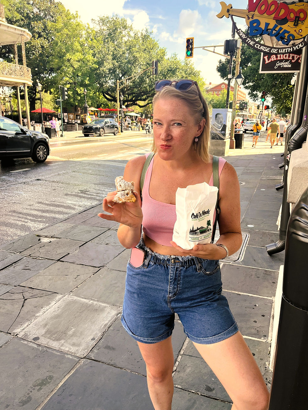 Beignets from Café du Monde are truly delicious