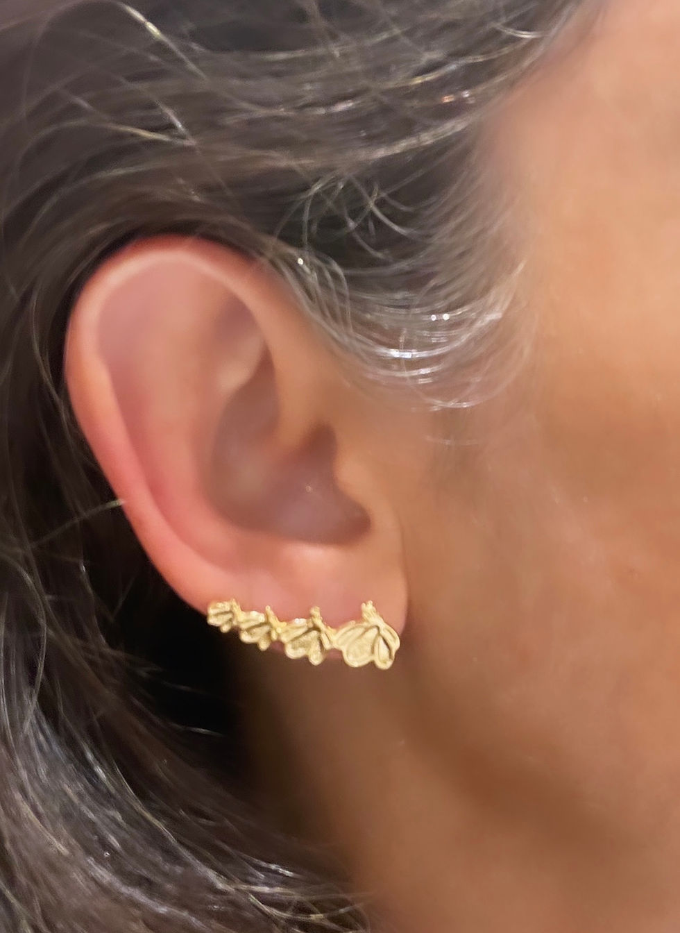 Thumbnail: Climbing butterfly earrings