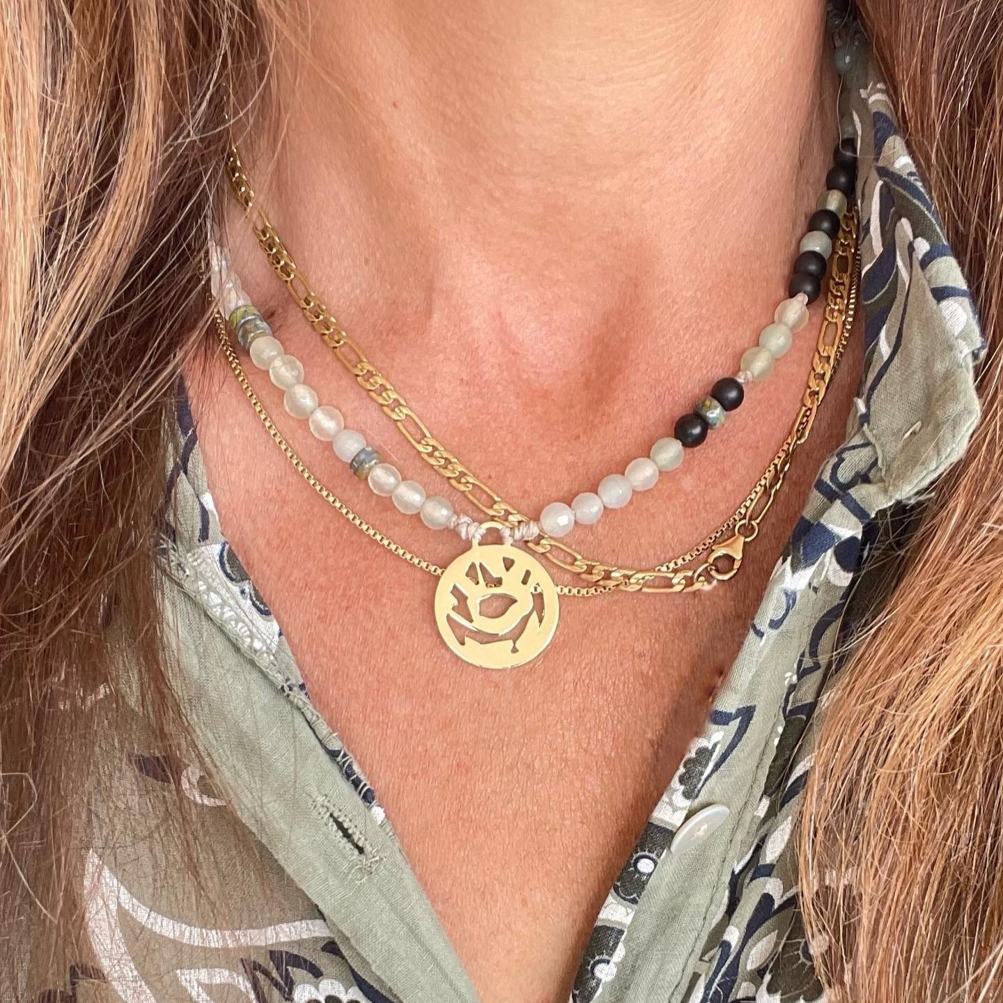 Safari Necklace - Zebra Eye