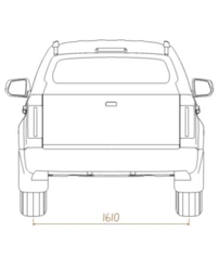 มุมมองด้านหลังของ JAC T9 EV Rear view of the JAC T9 EV รถกระบะไฟฟ้า JAC T9  JAC T9 electric pickup Thailand