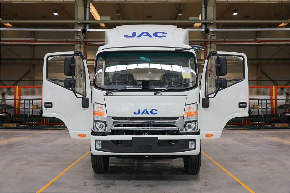 ภาพด้านหน้า JAC N150 EV JAC N150 EV front view รถบรรทุกไฟฟ้า JAC N150  JAC N150 EV truck