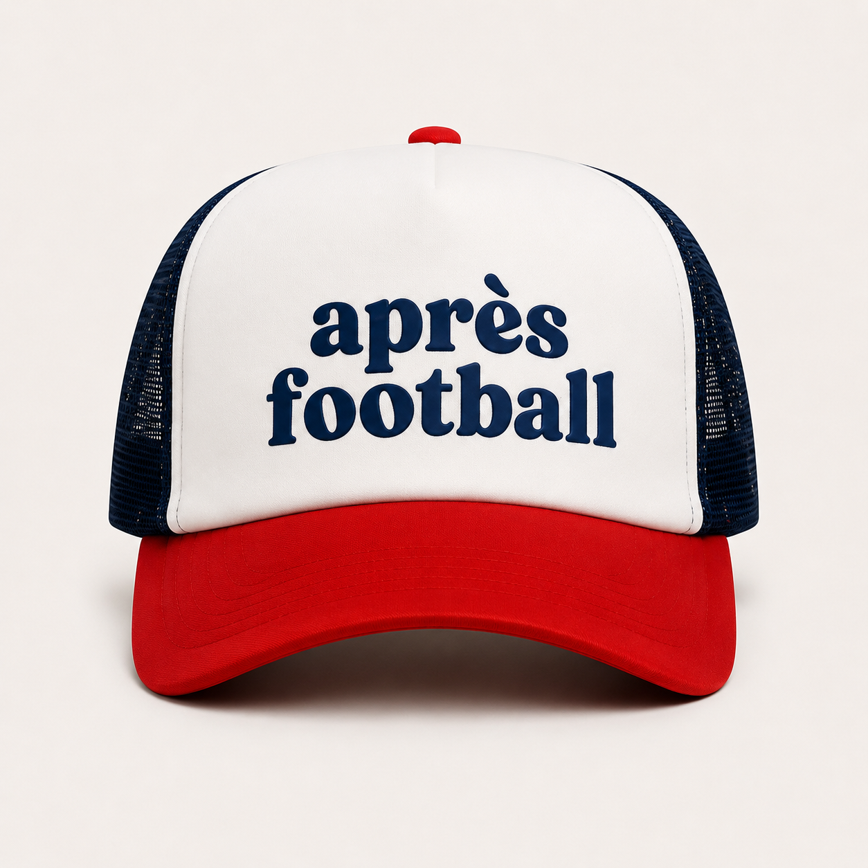 Apres Football Hat - Red, White and Blue