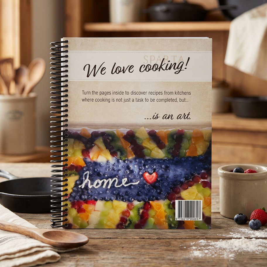 The Art of Cooking cookbook with fruit tart cover