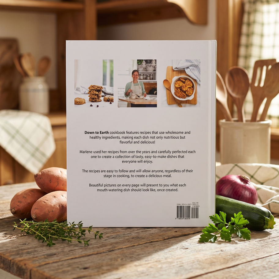 Back cover of Down to Earth: Easy Whole-Food Recipes cookbook