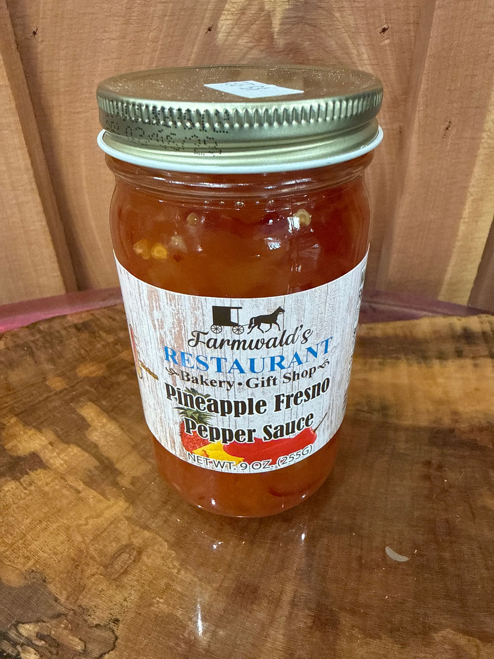 Farmwald's Pineapple Fresno Pepper Sauce 9oz jar