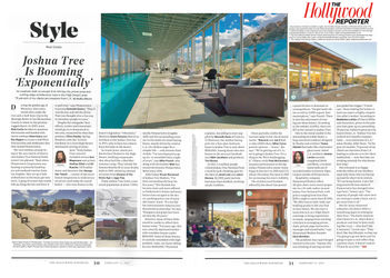 Cowboy Modern Desert
Retreat in Hollywood Reporter.