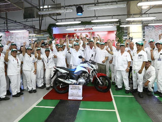 Honda atinge a marca de 20 milhões de motocicletas produzidas no Brasil
