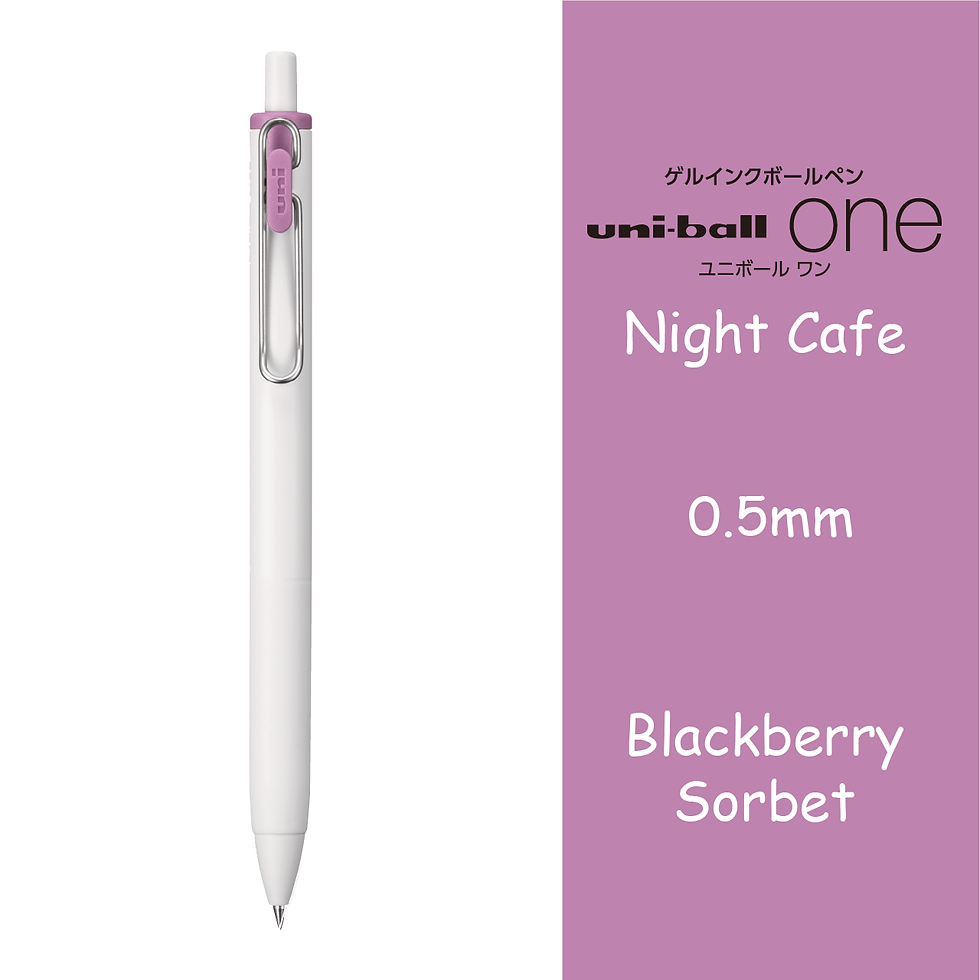 Thumbnail: Uni-ball One Gel Ink Roller Pen Night Cafe Series 0.38mm/0.5mm