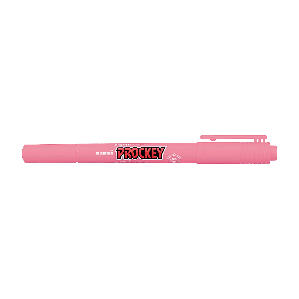 Thumbnail: Uni Prockey Waterproof Twin Head Art Fine Permanent Marker PM-120T