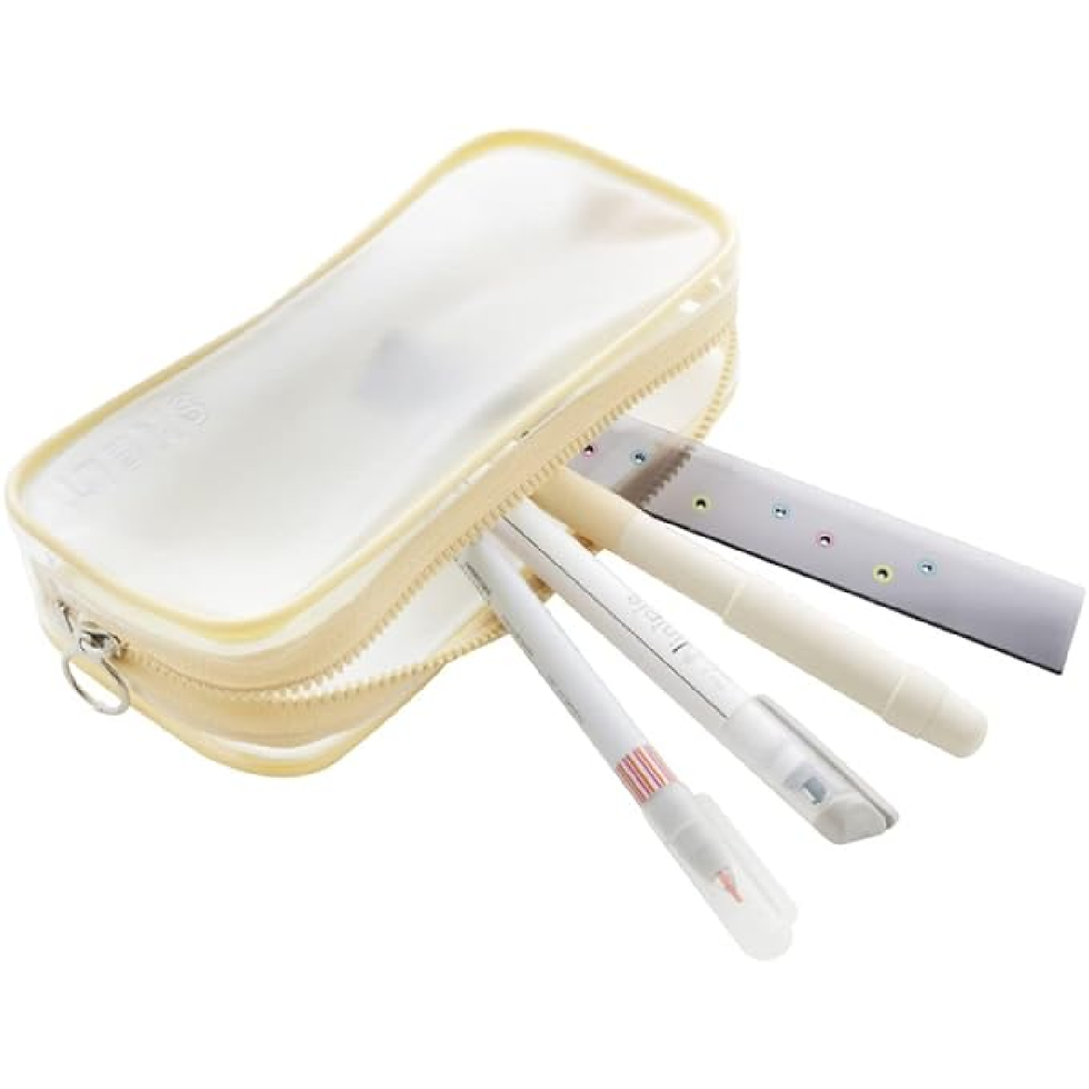 Thumbnail: Sun-star Stationery  Skelt PVC Pen Pouch Semi-Transparent