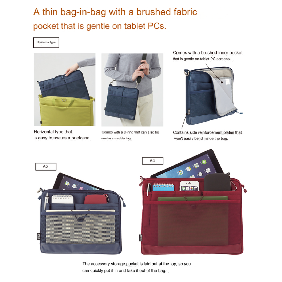 縮圖：LIHIT LAB Smart Fit Actact Bag in Bag A5 Horizontal Type A-7680