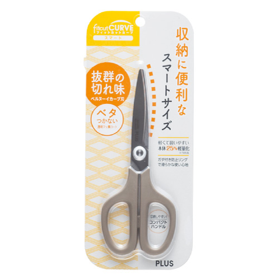 Thumbnail: PLUS FitCut Curve Smart Fluorine Coated Scissors for Small Hands SC-155RSF