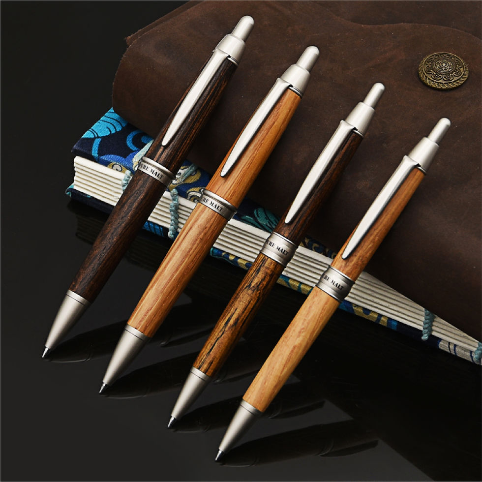 Thumbnail: Uni Pure Malt Ballpoint Pen 0.7mm - Black Ink SS-1015 / SS-1025