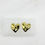 Thumbnail: 18k Gold Plated Heart Earrings