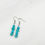 Thumbnail: Blue Turquoise Earrings