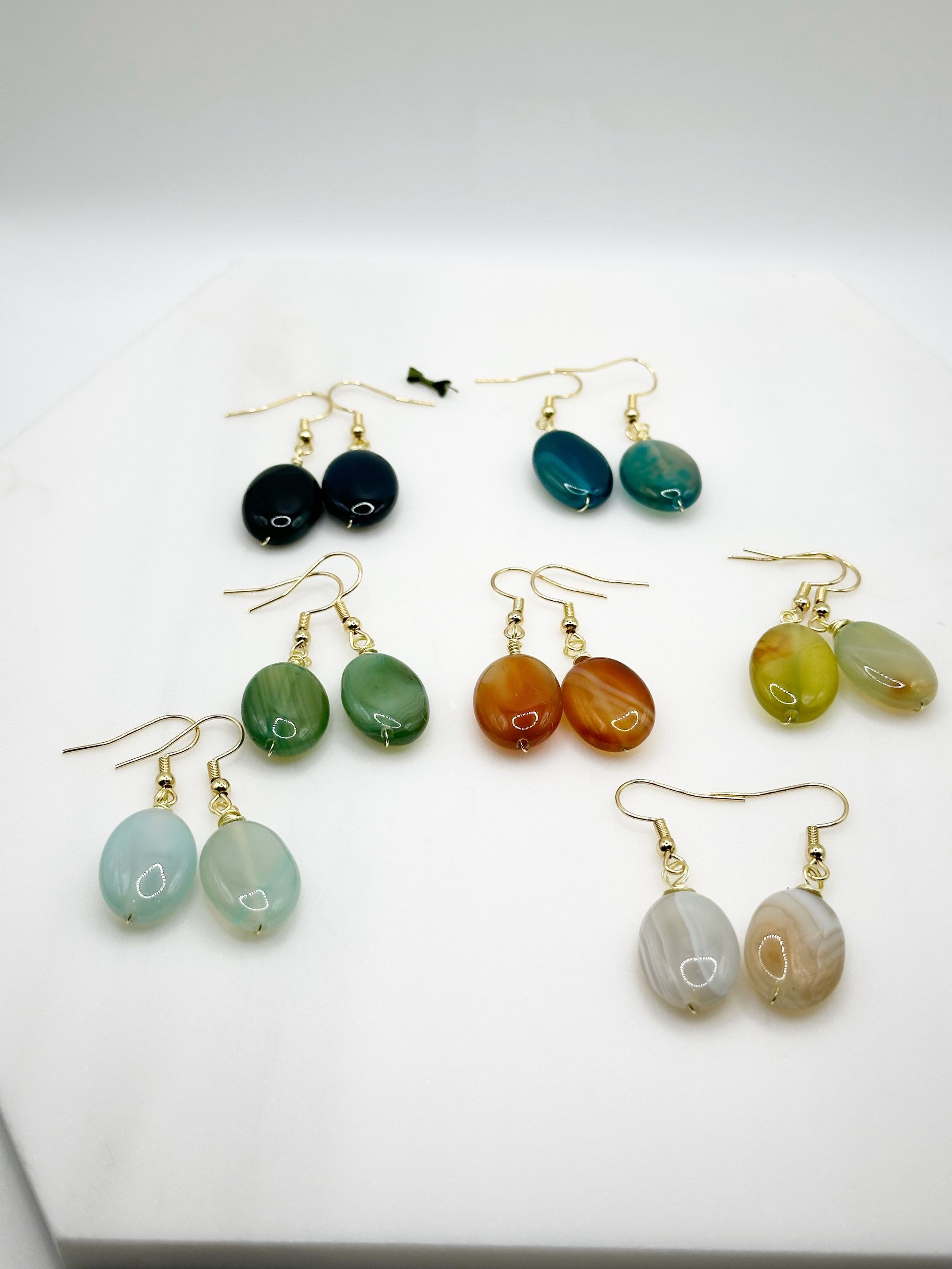 Agate Drop Earrings