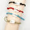 Thumbnail: Cowhide adjustable cowrie shell bracelet  