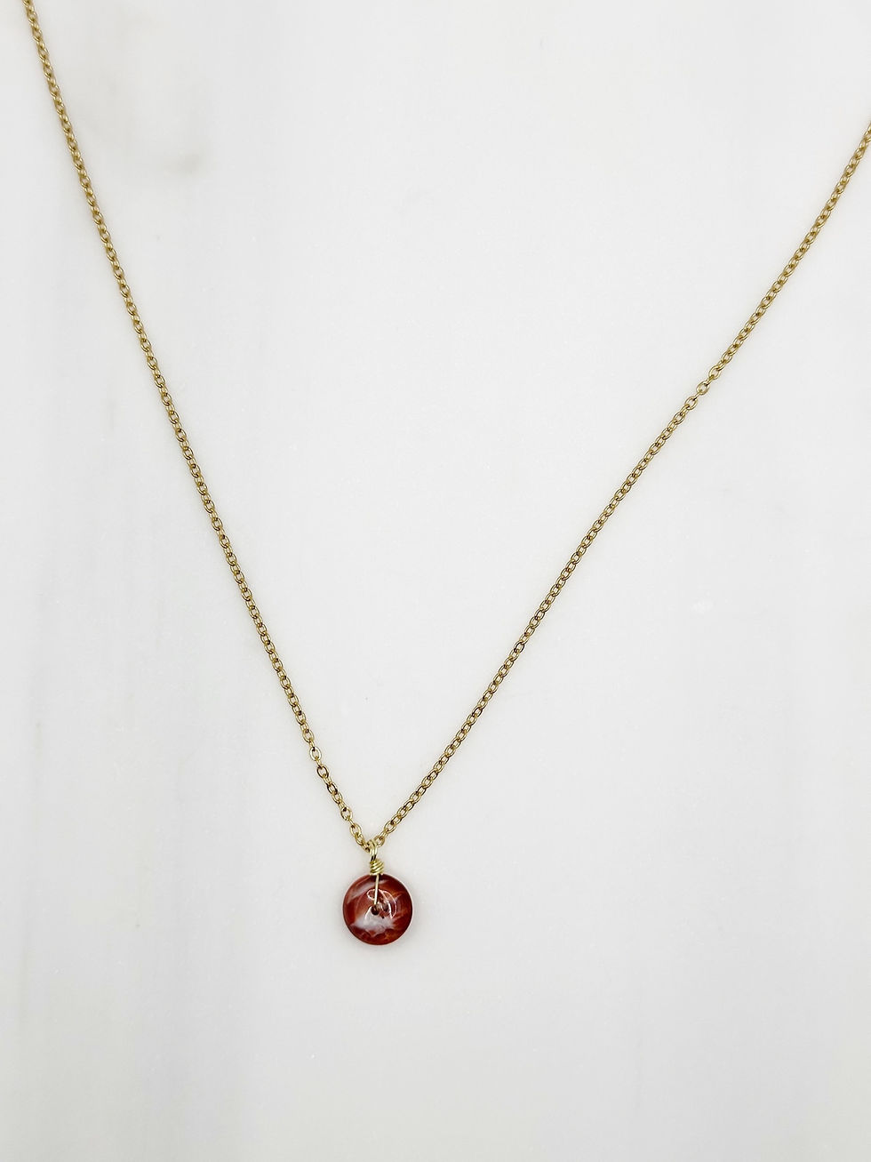 Dainty Spondylus Rondelle Necklace