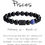 Thumbnail: Black Agate Zodiac Bracelet 