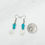 Thumbnail: Turquoise with Mother of Pearl Earrings
