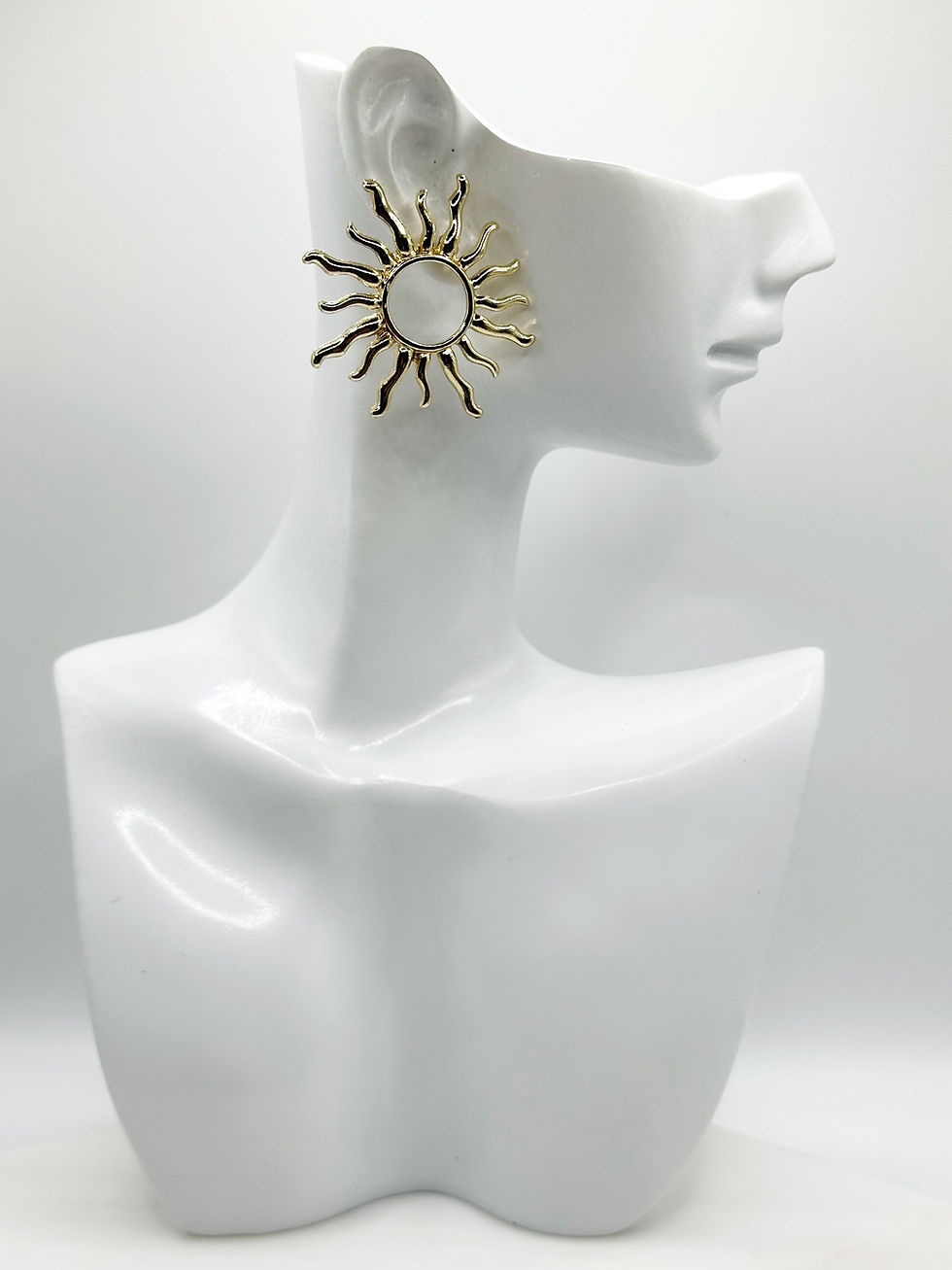 Gold Sunburst Earrings