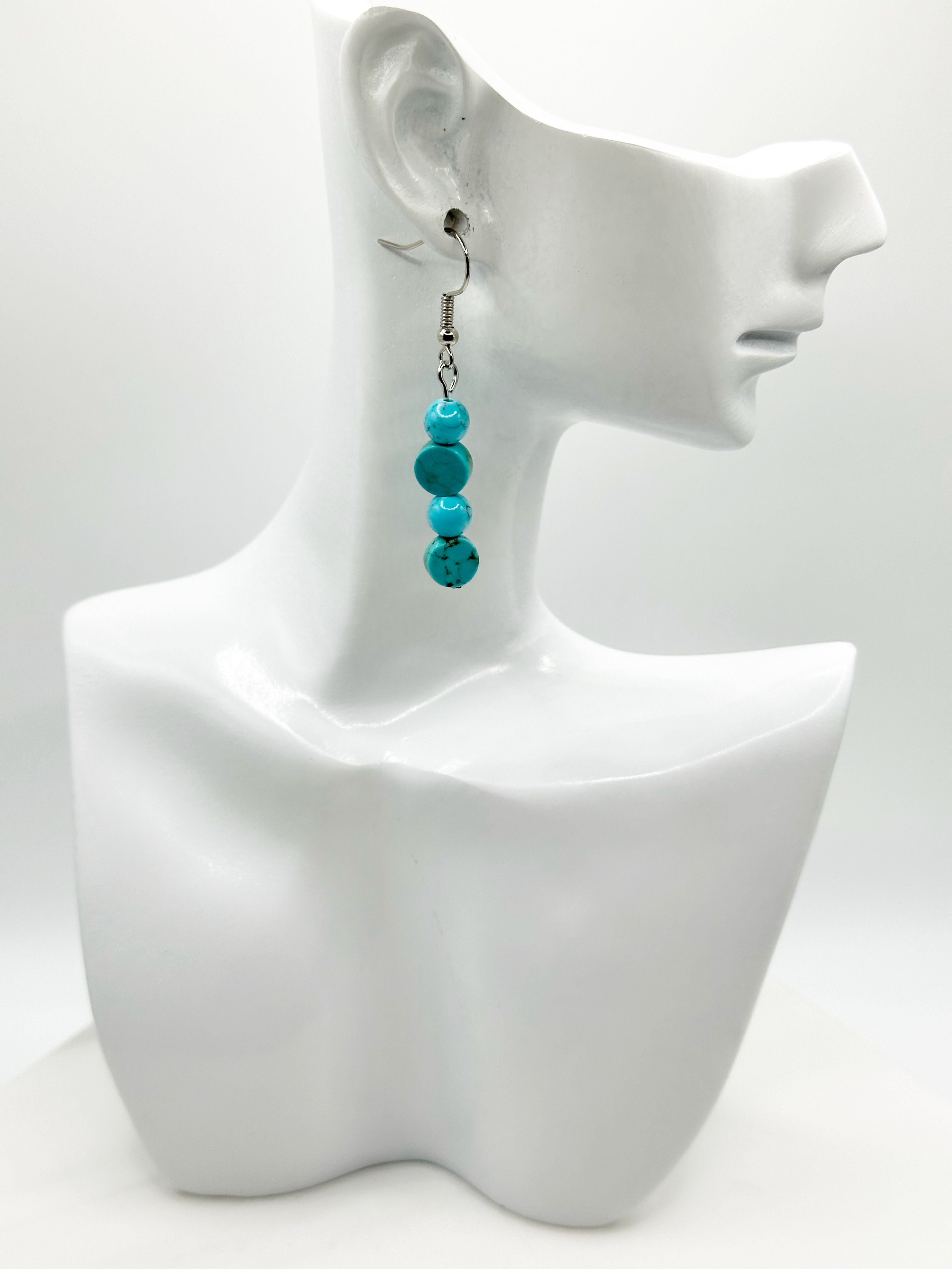 Blue Turquoise Earrings
