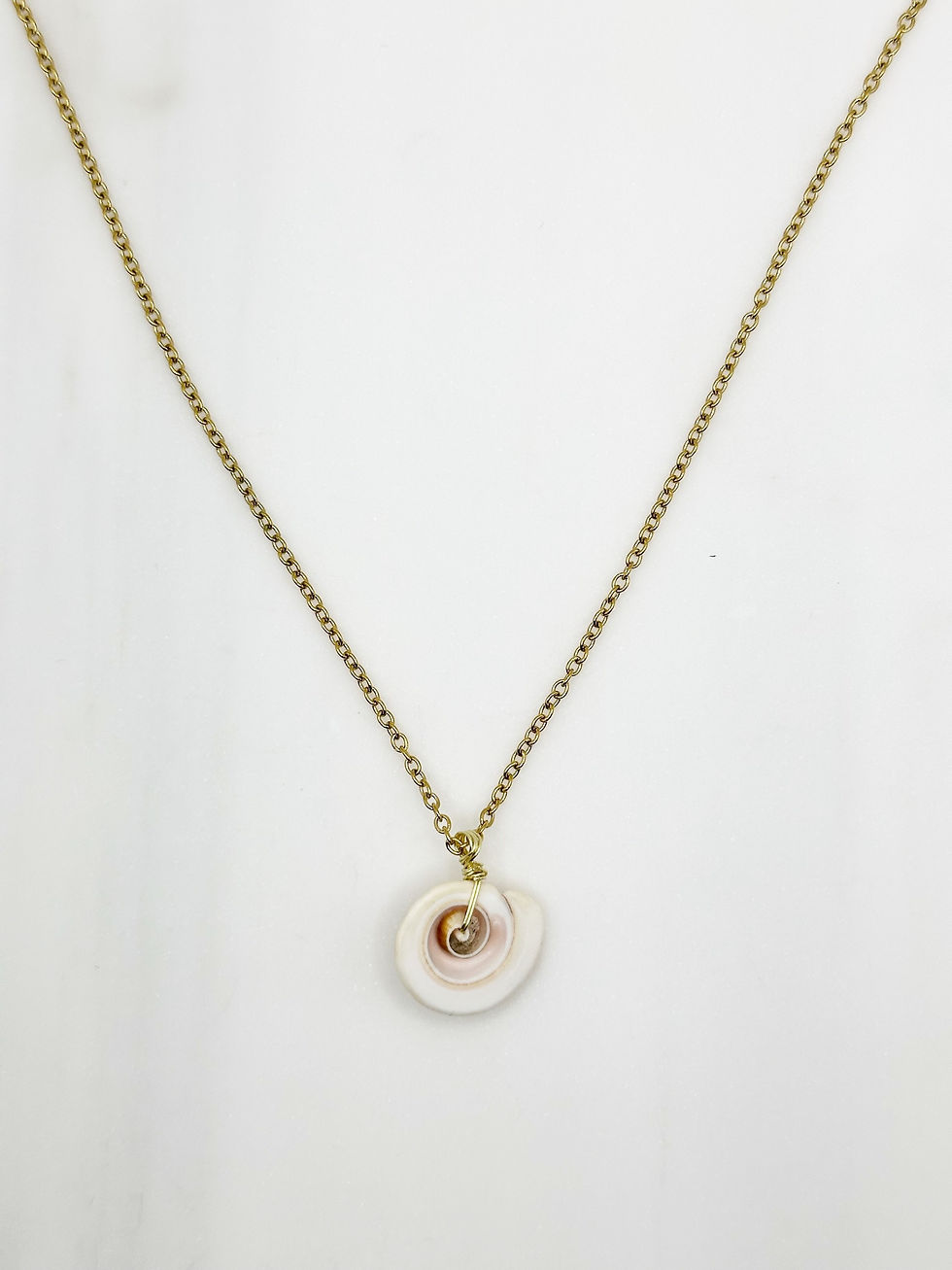 Natural Spiral Shell Necklace