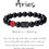 Thumbnail: Black Agate Zodiac Bracelet 