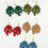 Thumbnail: Wood Monstera Earrings