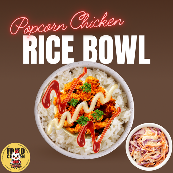 Braised Pulled/Popcorn Chicken Bowl image
