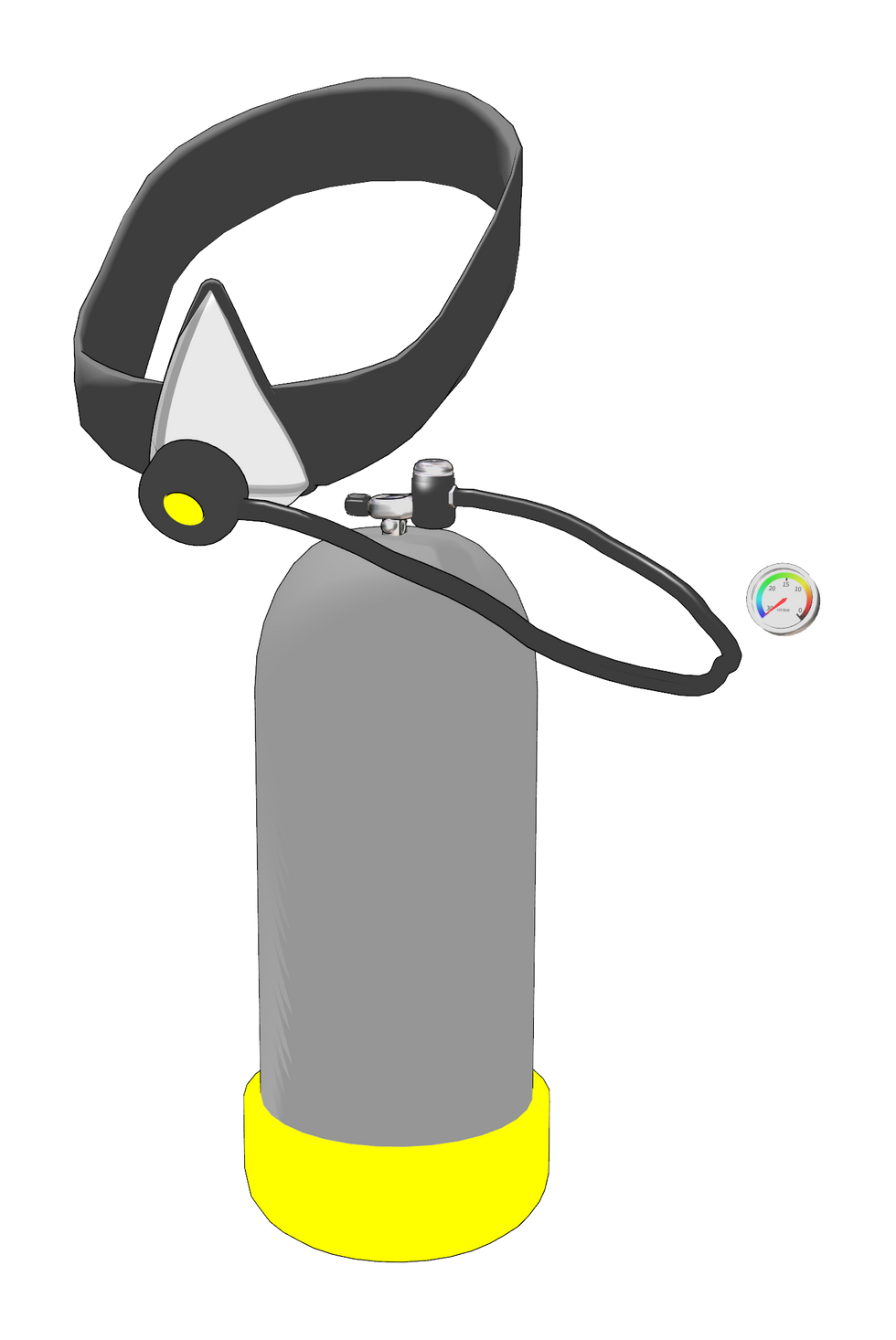 General purpose oxygen cylinder