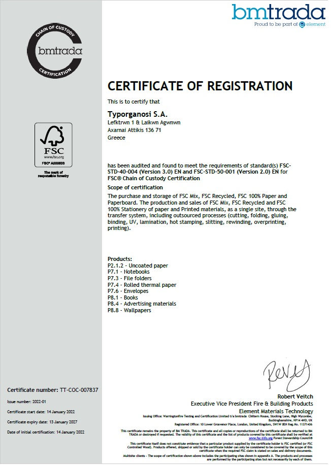 FSC Certificate