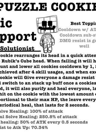 Puzzle Cookie Design and Skill Concept