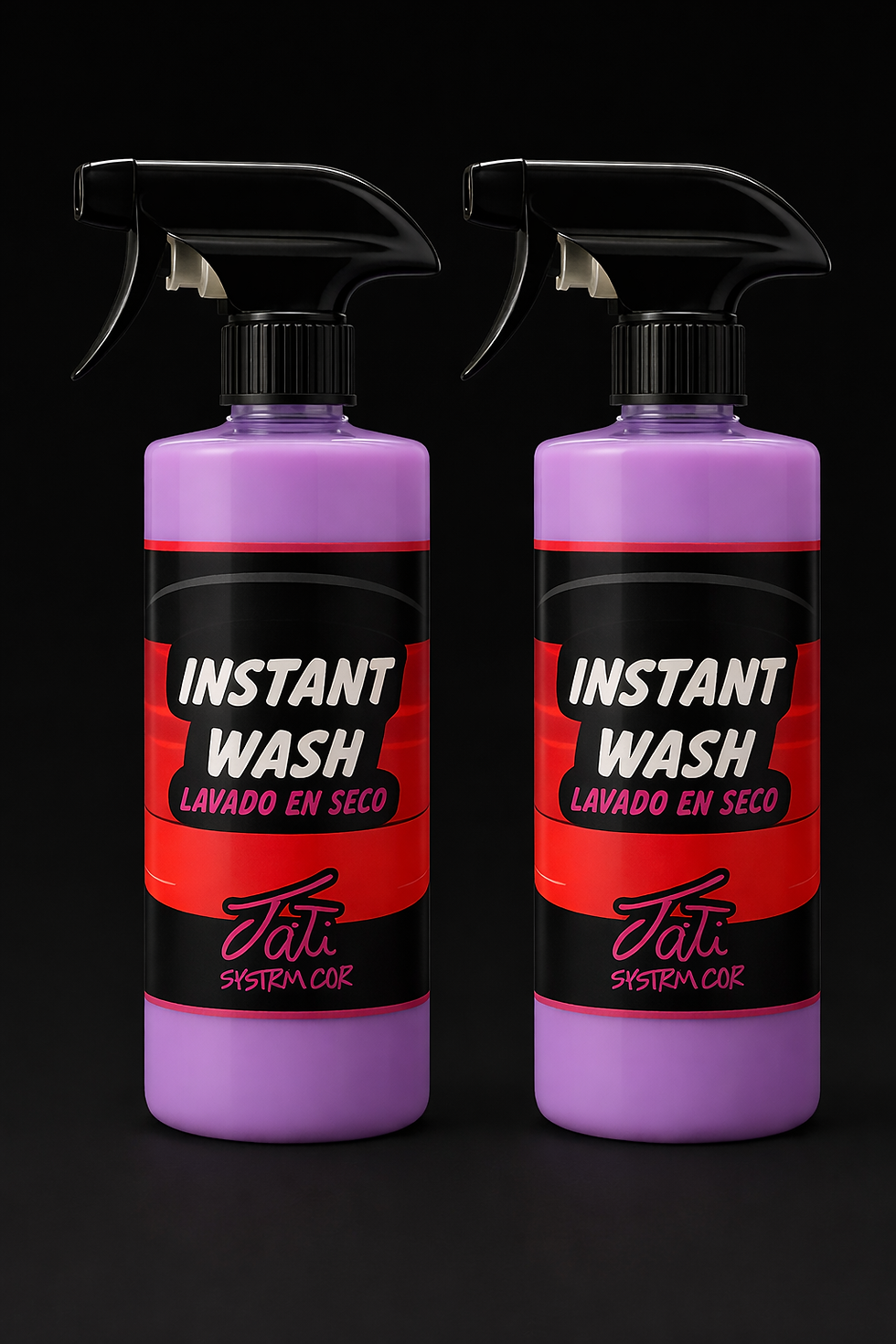 pack de 2 lavados en seco para coches sin agua con aroma a frutos rojos