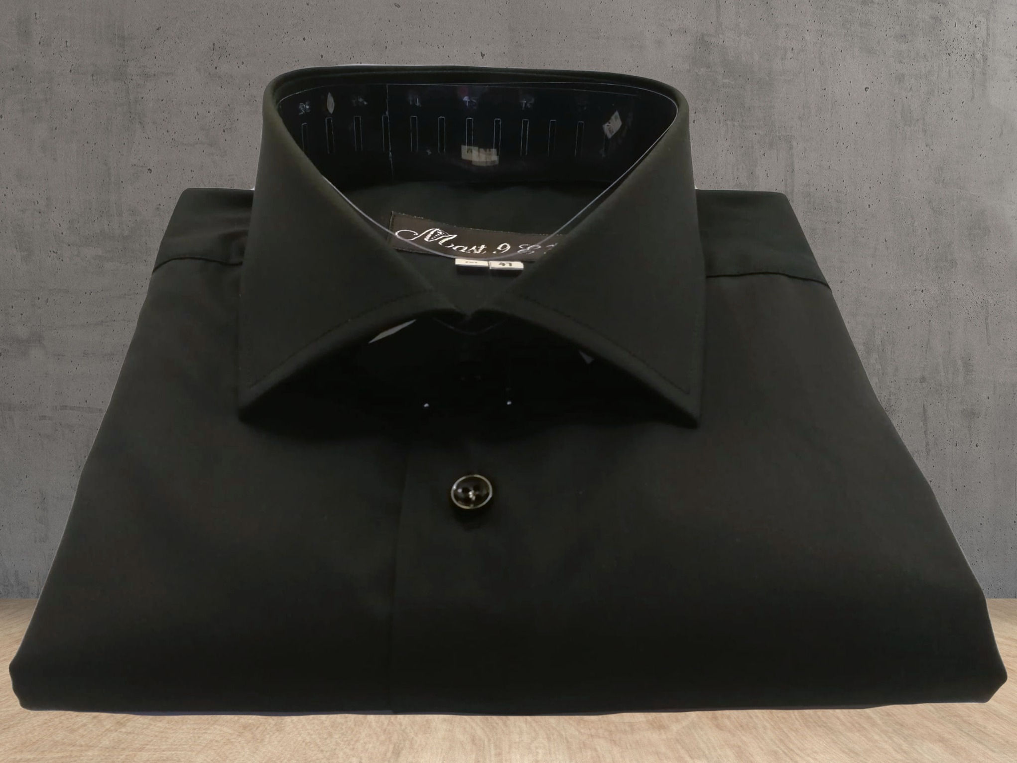 98% Cotone - 2% XLA | Nero - Collo Francese