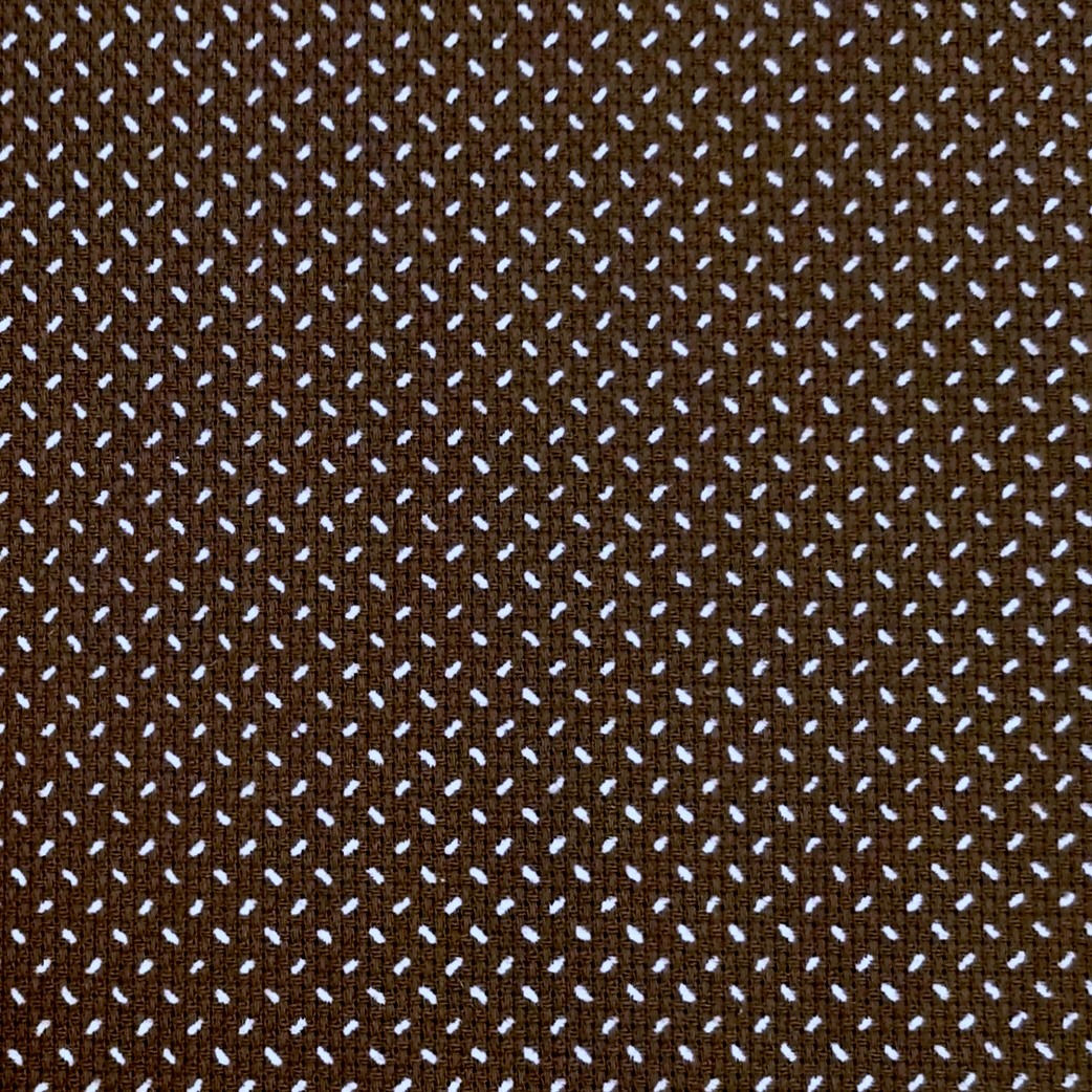 Popeline - Marrone con Fantasia 2