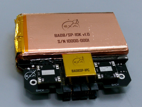 High-reliability Li-Poly battery modules for small satellite power systems, featuring redundant charging circuitry and long-cycle SCC operation.