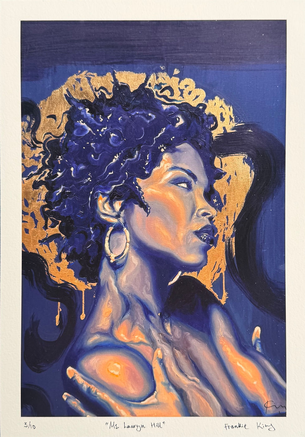 Thumbnail: Ms. Lauryn Hill portrait with gold halo